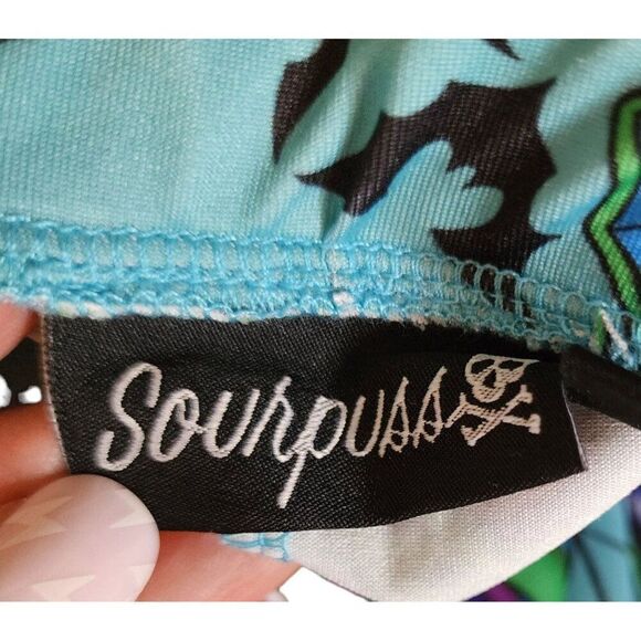 Sourpuss Universal Monsters Horror Leggings Womens Size XL Blue - Picture 4 of 7